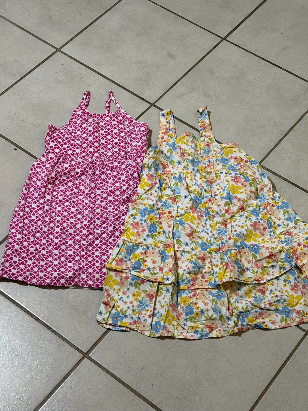 Old Navy Kids Girl‎ Summer Dresses Pink Geometric & Floral Casual Party size S